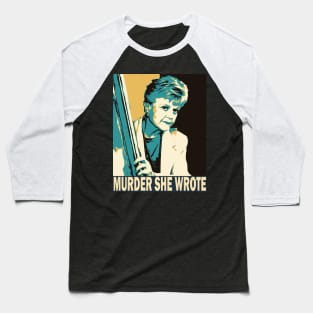 Murder She Wrote Poster Limit Color Baseball T-Shirt